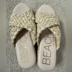 Beach by Matisse raffia reflection platform sandal